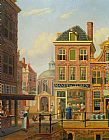 Jan Hendrik Verheijen A Capriccio View in Amsterdam painting